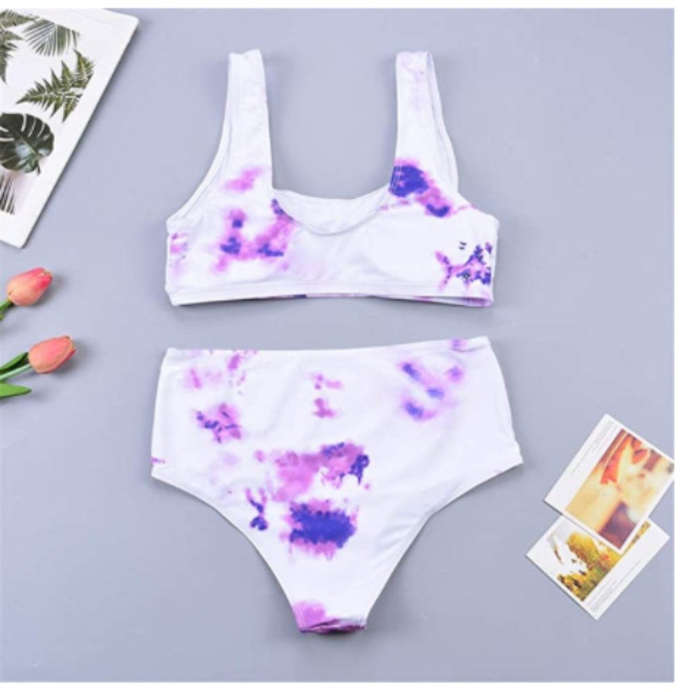 Brilliant Splash Orchid Two Piece Sporty Bikini - Picture 6 of 7